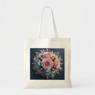 Bolso De Tela Trato de flores sin tiempo para ella