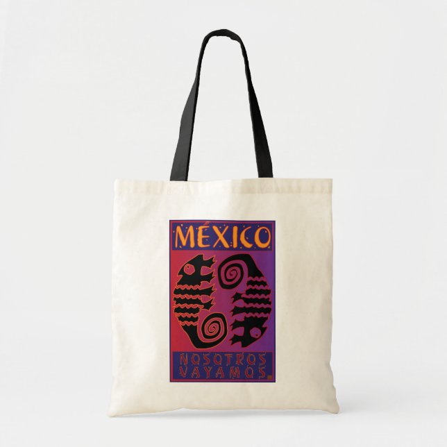 Bolso De Tela TRAVEL-México (Frente)