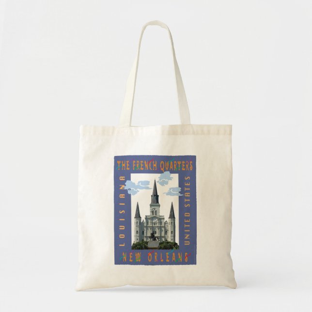 Bolso De Tela TRAVEL-New Orleans-N'awlins (Frente)