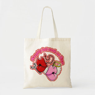 Bolso De Tela Travieso pero oh tan Niza - tote del presupuesto
