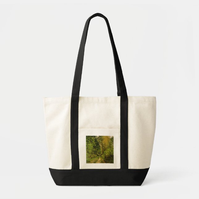 Bolso De Tela Trayectoria enselvada de Claude Monet el | (Frente)