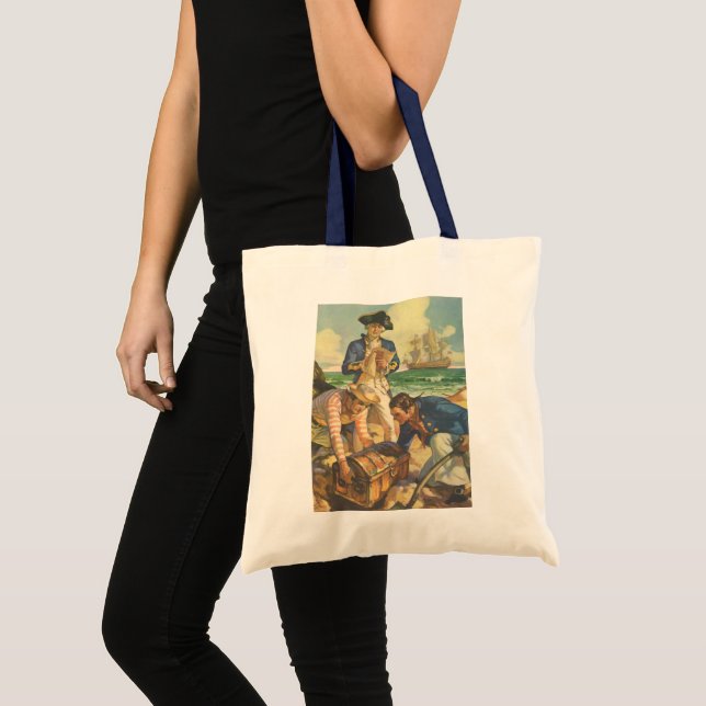 Bolso De Tela Treasure Island, piratas de venta de hadas de vint (Anverso (producto))