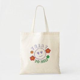 Bolso De Tela Treat Yo Self | Fun & Stylish Reusable Tote Bag