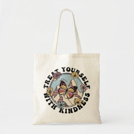 Bolso De Tela Treat Yourself With Kindness Tote Bag | Self Love 