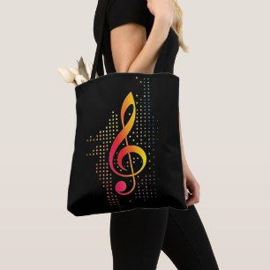 Bolso De Tela Treble Clef Music