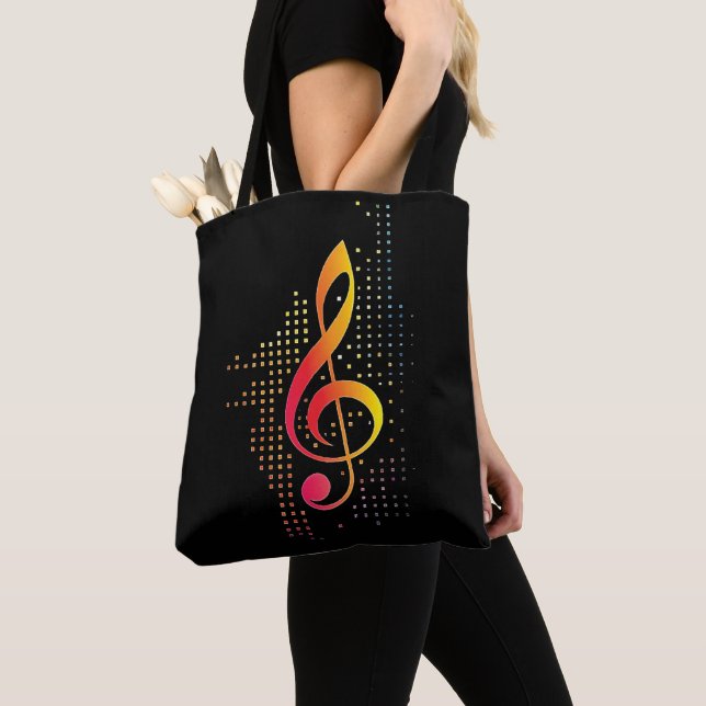 Bolso De Tela Treble Clef Music (Detalle)