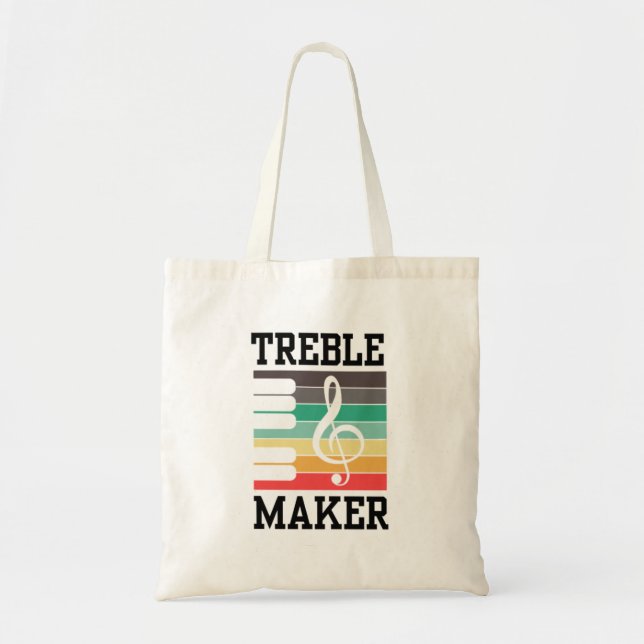 Bolso De Tela Treble Maker Piano (Frente)