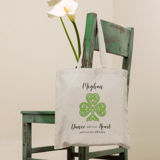 Bolso De Tela Trébol de baile irlandés (Subido por el creador)