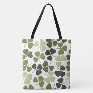 Bolso De Tela Trébol verde en una variedad de tonos