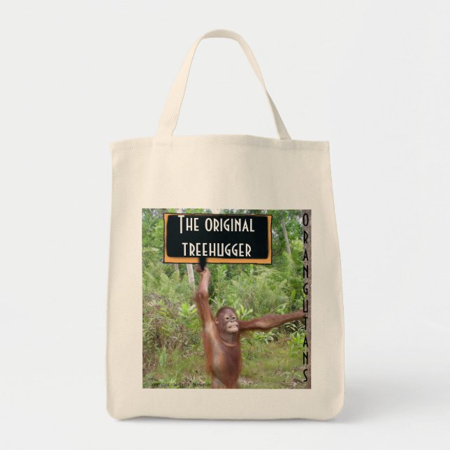 Bolso De Tela Treehugger Orangutan original (Frente)