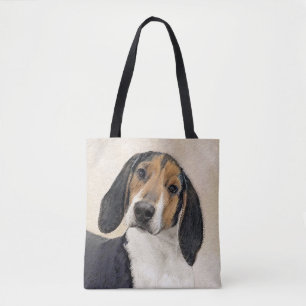 Bolso De Tela Treeing Walker Coonhound Painting - Arte original
