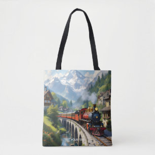 Bolso De Tela Tren antiguo de Fantasy Cute Crimson