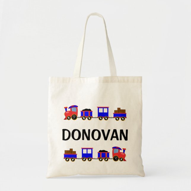 Bolso De Tela Tren de juguete (Frente)
