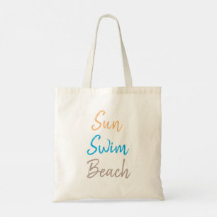 Bolso De Tela Trendy Sun Swim Beach Personalizado