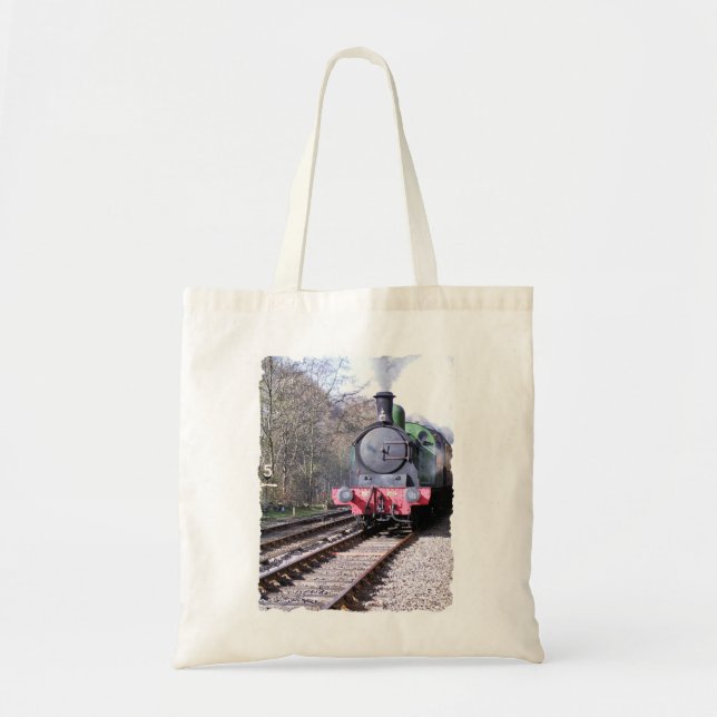 BOLSO DE TELA TRENES DE VAPOR (Frente)