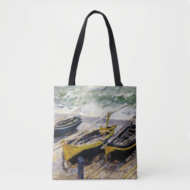 Bolso De Tela Tres barcos pesqueros (Anverso)
