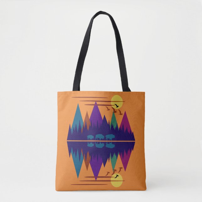 Bolso De Tela Tres Bison (Anverso)