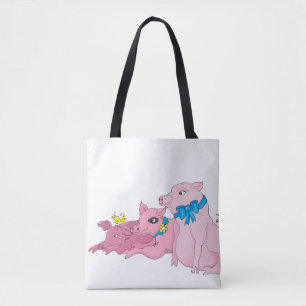 Bolso De Tela Tres Cerditos
