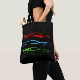 Bolso De Tela Tres coches deportivos