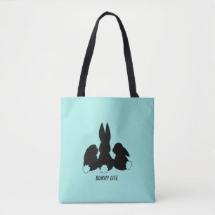 Bolso De Tela Tres Conejos Conejo Tote Bag
