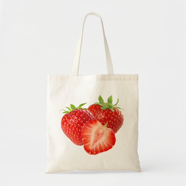 Bolso De Tela Tres fresas (Frente)