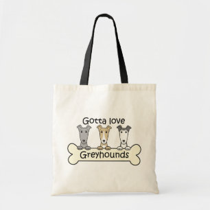 Bolso De Tela Tres galgos