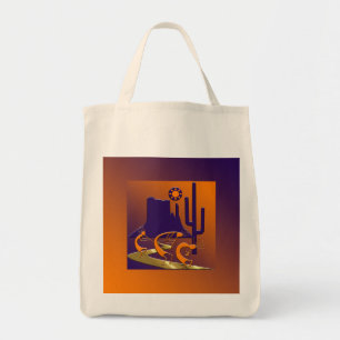 Bolso De Tela Tres Kokopelli en el camino de oro
