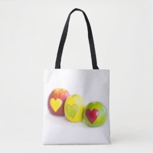 Bolso De Tela Tres manzanas