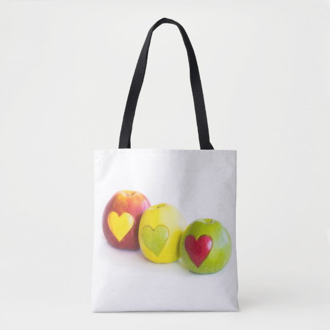 Bolso De Tela Tres manzanas (Anverso)