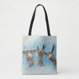 Bolso De Tela Tres Mule Tote Bag