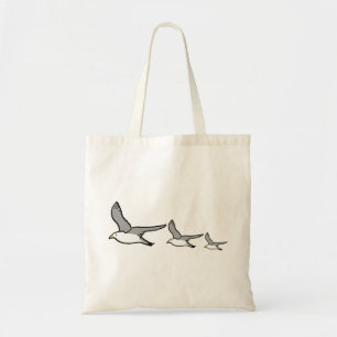 Bolso De Tela Tres pájaros volando alto