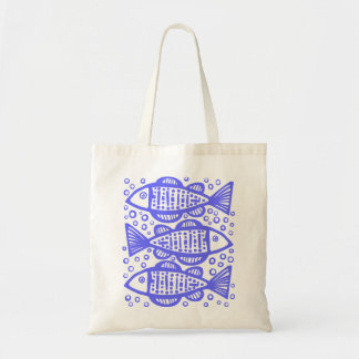 Bolso De Tela Tres peces - Azul eléctrico