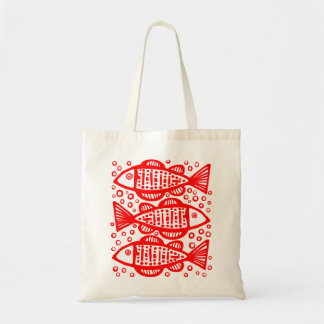 Bolso De Tela Tres peces - Rojo