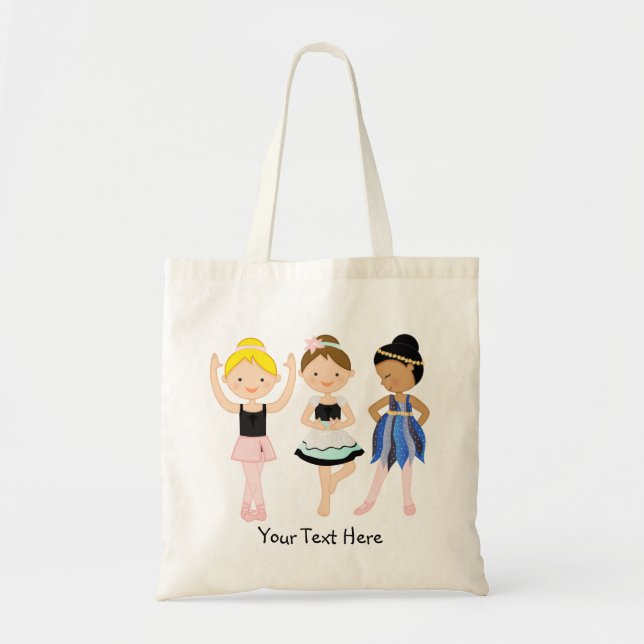 Bolso De Tela Tres pequeñas bailarinas (Frente)