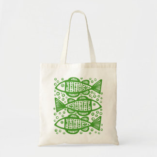 Bolso De Tela Tres pescados - Aguacate Verde