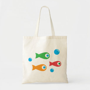 Bolso De Tela Tres pescados banales