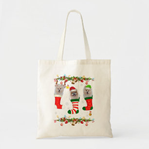 Bolso De Tela Tres Pomeranianos En Navidades De Muerte Santa X