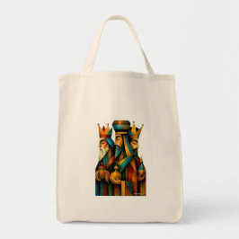 Bolso De Tela Tres Reyes Magos Arte Abstracto de la Natividad