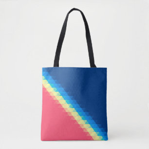 Bolso De Tela triángulos coloridos de dun urbano fresco ilustrad