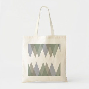 Bolso De Tela Triángulos de Khaki
