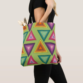 Bolso De Tela Triángulos de los años 1970