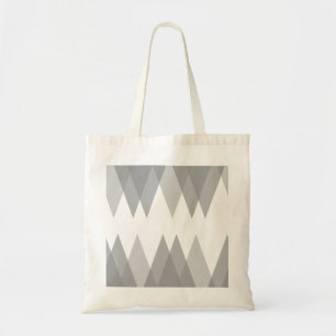 Bolso De Tela Triángulos grises