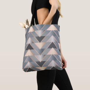 Bolso De Tela Triángulos modernos