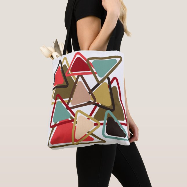 Bolso De Tela Triángulos picantes (Detalle)