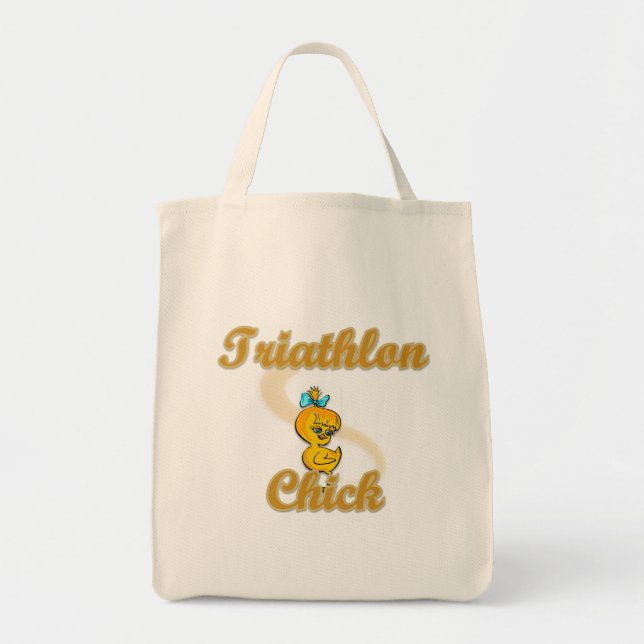 Bolso De Tela Triathlon Chick (Frente)