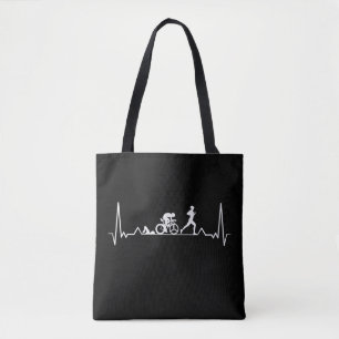Bolso De Tela Triathlon Heartbeat