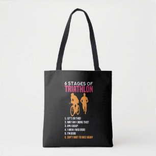 Bolso De Tela Triatlón - 6 Etapas De Triatlón