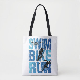 Bolso De Tela Triatlón - Huida en bicicleta de natación