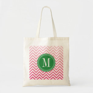 Bolso De Tela Tribal azteca rosado de Ombré Chevron