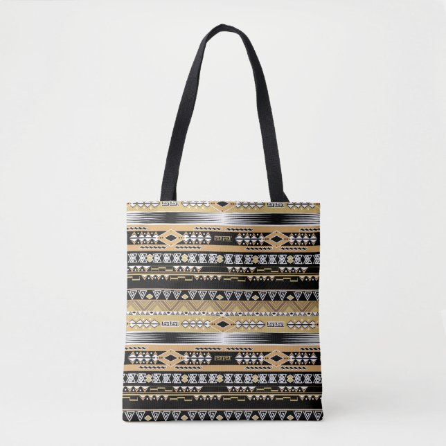 Bolso De Tela Tribal , étnico, adorno (Anverso)